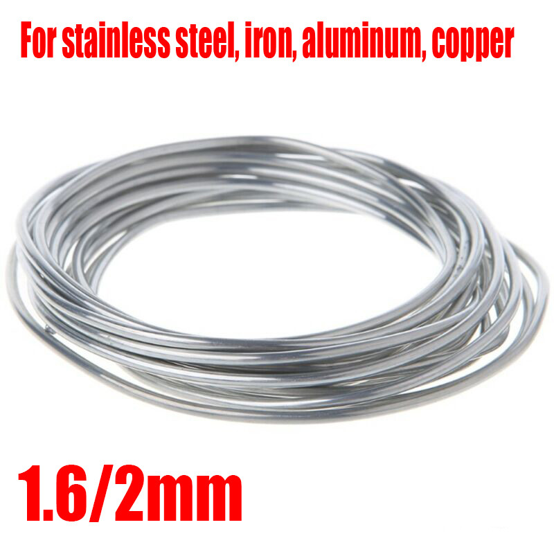 1.6mm 2mm Steel Copper Aluminum Welding Rod Flux Cored Wire 300mm 500mm Length Aluminum Tube Soldering Tools