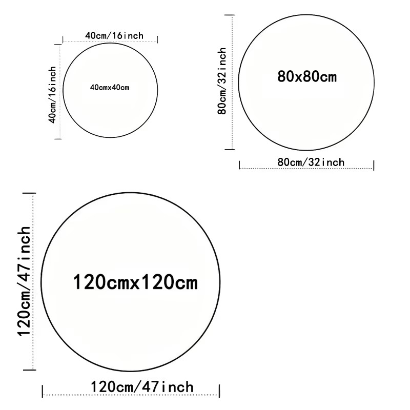 Capolavori illusione 3D Tappeti rotondi Disegni grandi crepes e fori profondi Stupendi tappeti illusione ottica Guarda Tappetini crepa