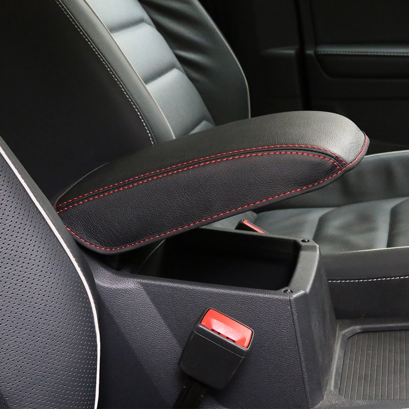 Coche para compartimento de apoyabrazos Central mano cubierta de cojín funda protectora de cuero para la decoración de Volkswagen Tiguan mk2 18 de de
