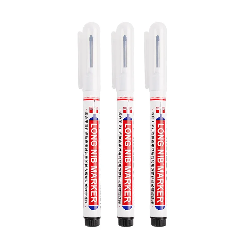 Białe pisaki 0,7/1,0/2,5 mm Wodoodporne, oleiste, trwałe markery robić drewna, kamienia, tworzywa sztucznego, skóry, szkła, metalu, ceramiki: żółte światło