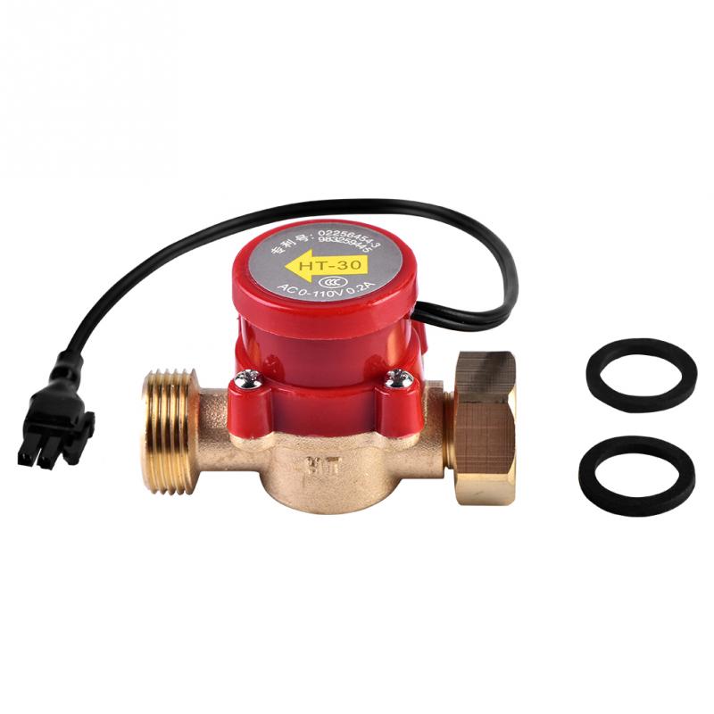 1 PCS Pump Flow Switch HT-30 Water Pump Switch AC 0-110V 0.2A G3/4 in-3/4 in Thread Water Pump Flow Sensor Switch