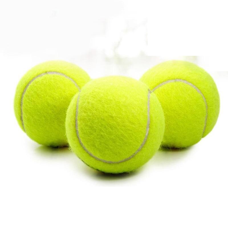 Palla da tennis professionale in gomma ammortizzatore alta elasticità palla da allenamento durevole sport palla da rimbalzo auto-studio con filo: 3 pezzo