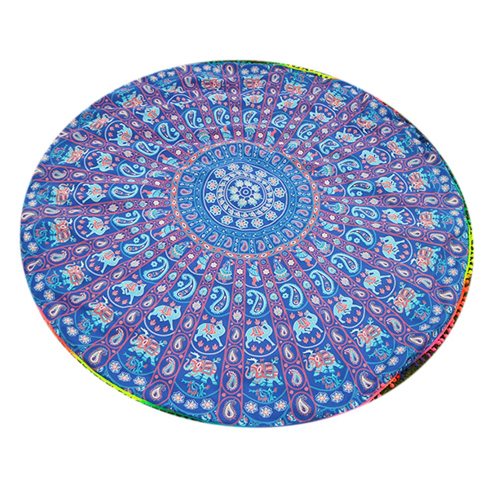 Badhanddoek Ronde Strand Kwastje Handdoeken Zomer Microfiber Bohemian Stijl Strand Serviette De Plage Toalla Playa Zwemmen Shawl Sjaal: D