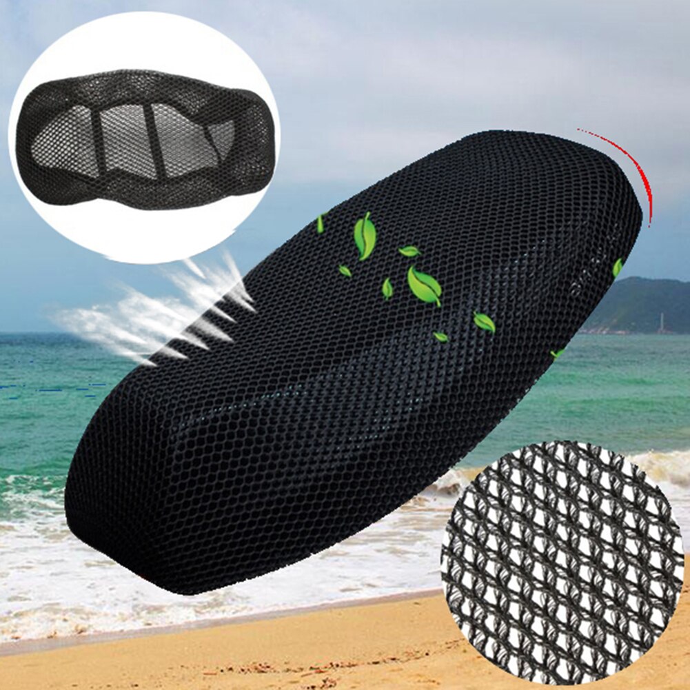 Summer Cool 3D Mesh Motorcycle Seat Cover Breathable Sun-proof Motorbike Scooter Seat Covers Cushion For Yamaha Suzuki