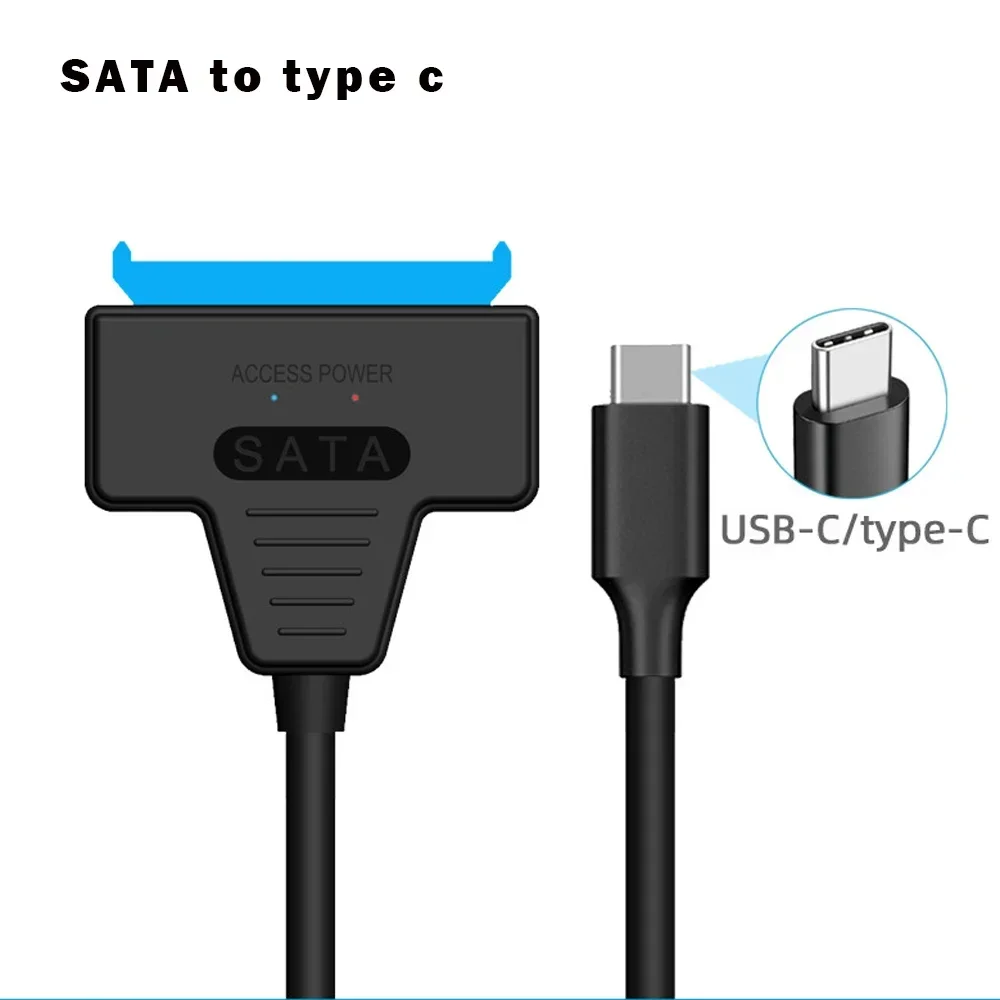 Kabel USB 3.0 SATA 3 adapter Sata robić USB 3.0 robić 6 Gb/s Obsługa 2,5-calowego zewnętrznego dysku twardego HDD SSD 22-pinowy kabel Sata III: Czerwony