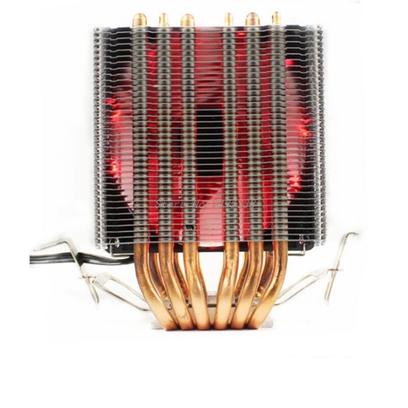CPU Cooler 6 Heat-Pipes Dual-Tower Cooling 9cm RGB Fan Support 3 Fans 3PIN CPU Cooling Fan For Intel and For AMD: 3 R
