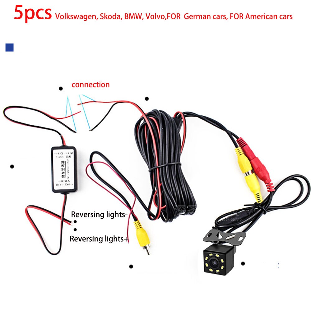 12V DC Power Car Rearview Camera Power Relay Capacitor Auto Car Camera Filter Relay Capacitor Filter Connector