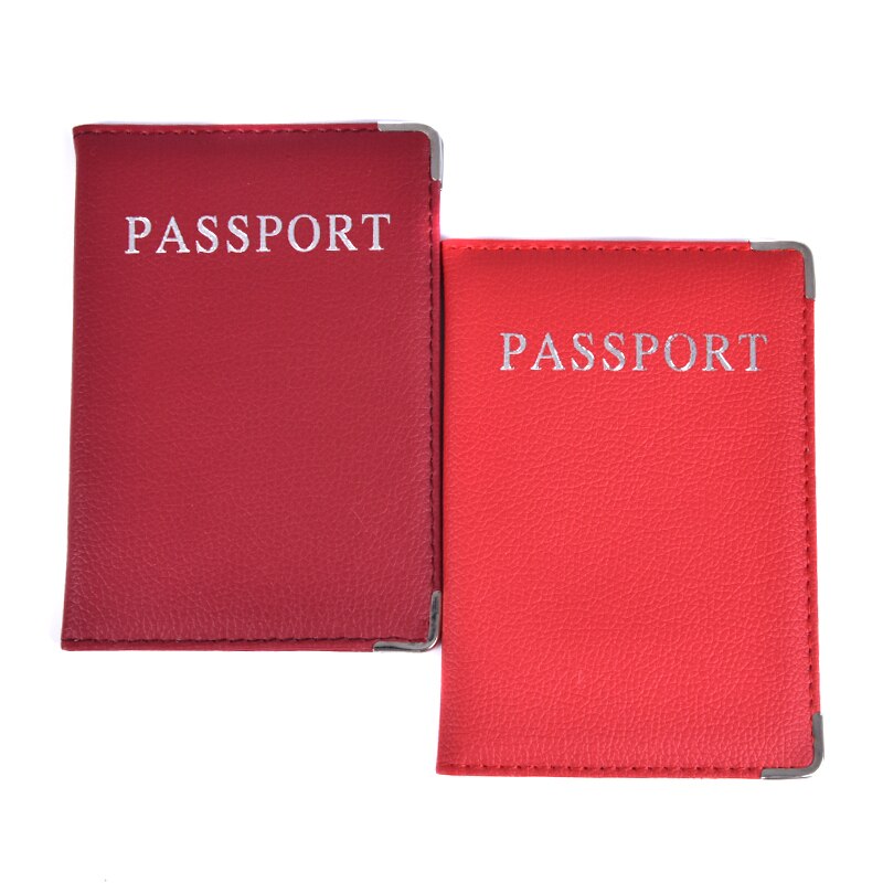 Casual PU Leather Passport Covers Travel Accessories Men Women Passport Business Holder wallet Case ID Bank Credit Card Bag
