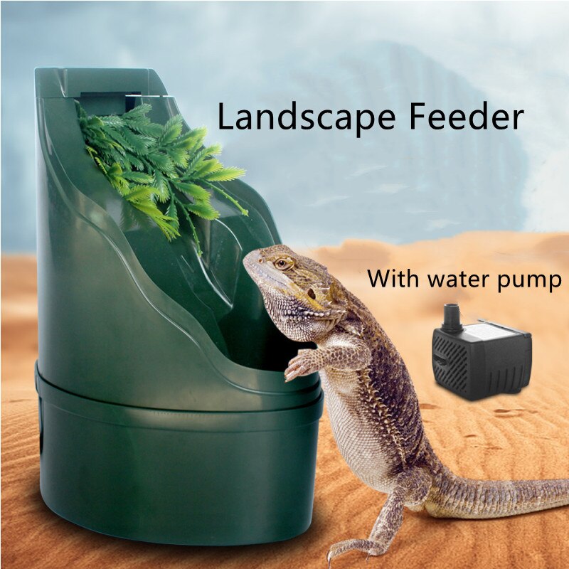 Fontaine à eau pour Reptiles, filtre automatique pour boire, pour lézard, caméléon, serpent, Reptile, amphibie, Brunnen, Terrarium