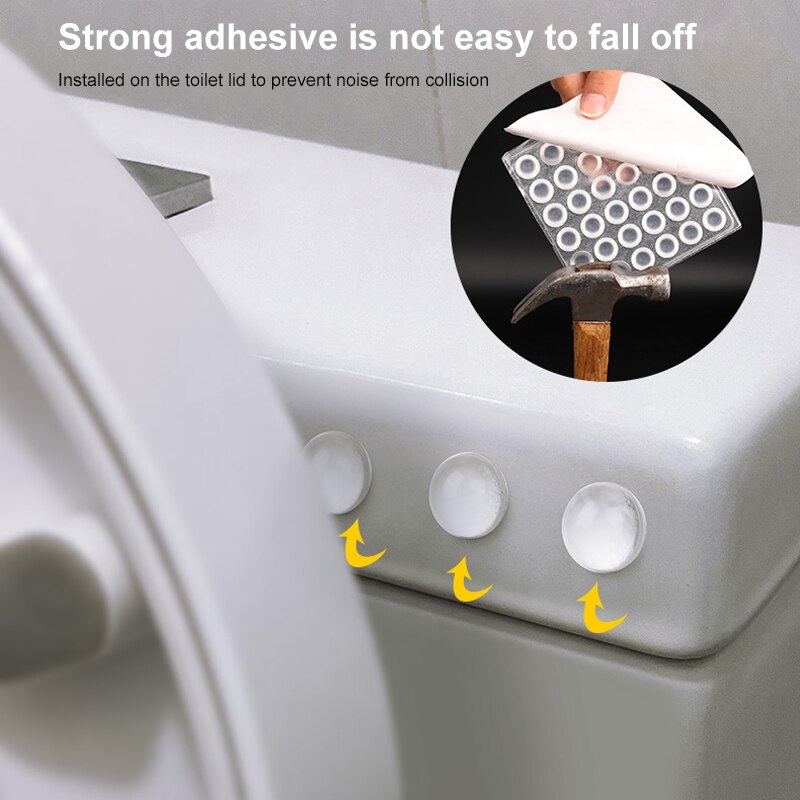 128/200pcs Cabinet Door Stops self-adhesive Silicone Rubber Pad Bumpers Prevent Noisy Damper Buffer Cushion Furniture Hardware