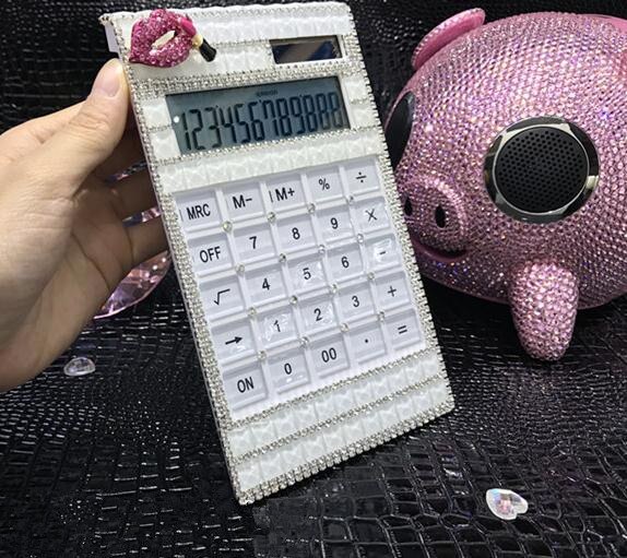 Solarcalculator luxe full diamant rekenmachine mui... – Grandado
