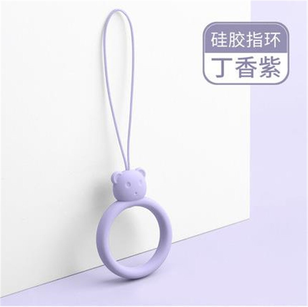 Silicone Ring Ring Bear Liquid Silicone Cell Phone Lanyard Electronic Cigarette Lanyard Headphone Case Pendant U Disk Lanyard: P5