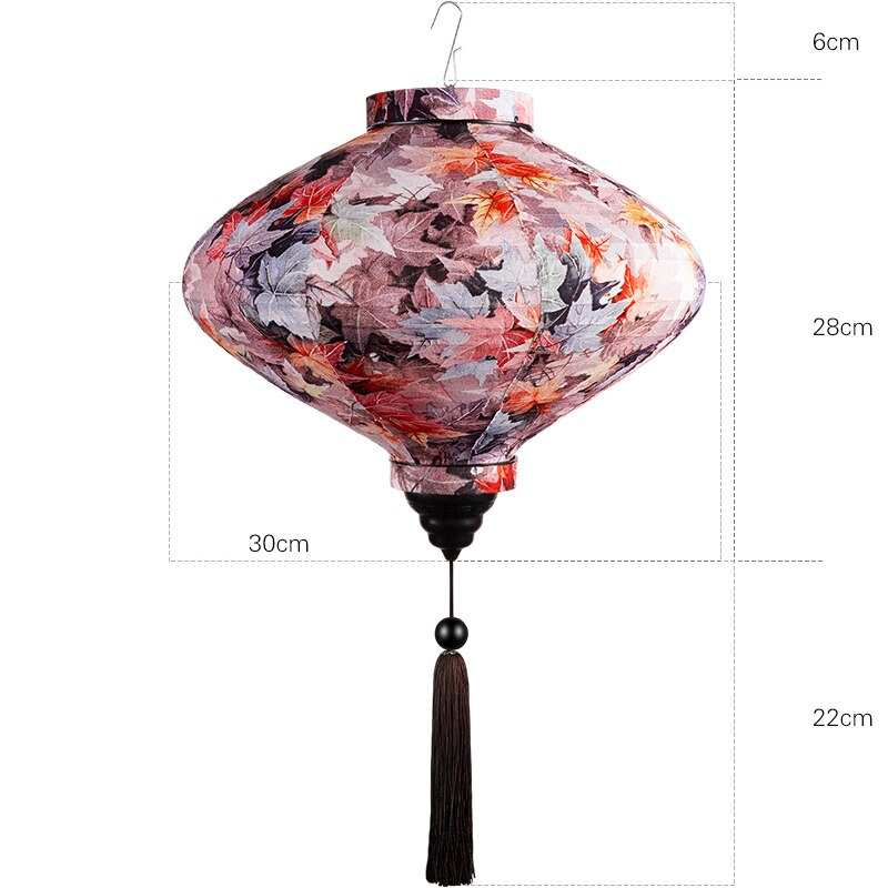 12/14 tums kinesiska sidenlyktor japan vietnam mid-höstlykta för utomhus vårfestival fest hängande dekor palatslykta: 5 12 tum