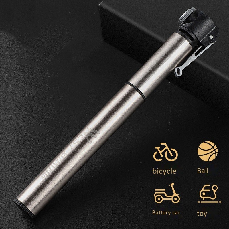 WEST BIKING 120PSI Bicycle Pump Hose Mountain Road Cycling Tire Valve Alloy Portable Mini Bike Pump