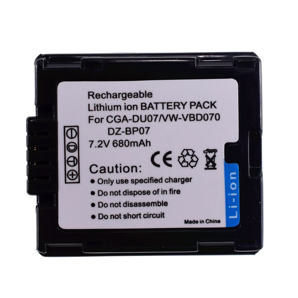 2X CGA-DU07 Battery for HITACHI DZ-MV3000 GX3100E MV4000E MV3000E BP07PW MV5000E BD10HA BX31A BX35A BP14SW BX31E