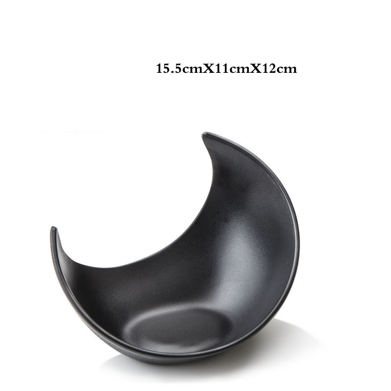 Keukengerei Set Creatieve Zwarte Food Grade Plastic Botplaat Persoonlijkheid Sushi Fruit Dessertbord Restaurant Keukenschotel: Deep Blue