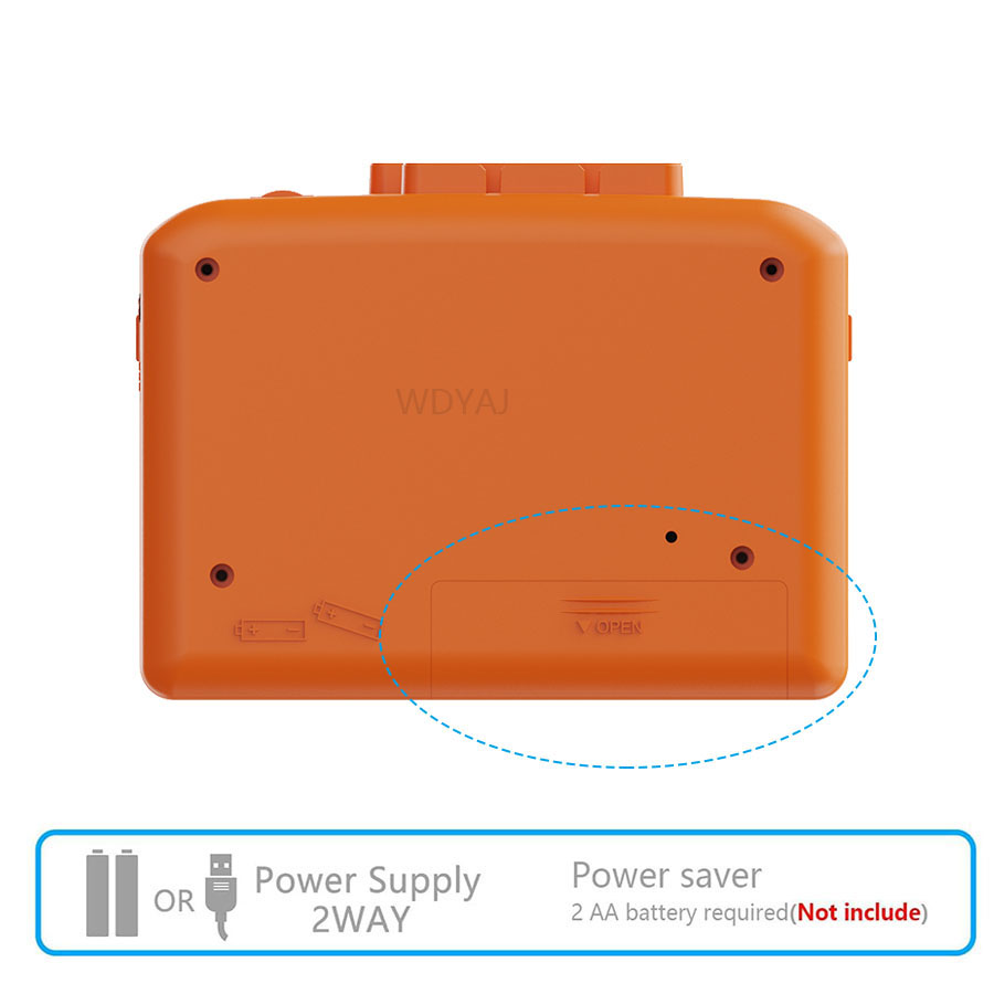 Portable Cassette Recorder USB Cassette Tape Player Cassette to MP3 Converter Cassette Recorder Built-in Microphone & Speaker