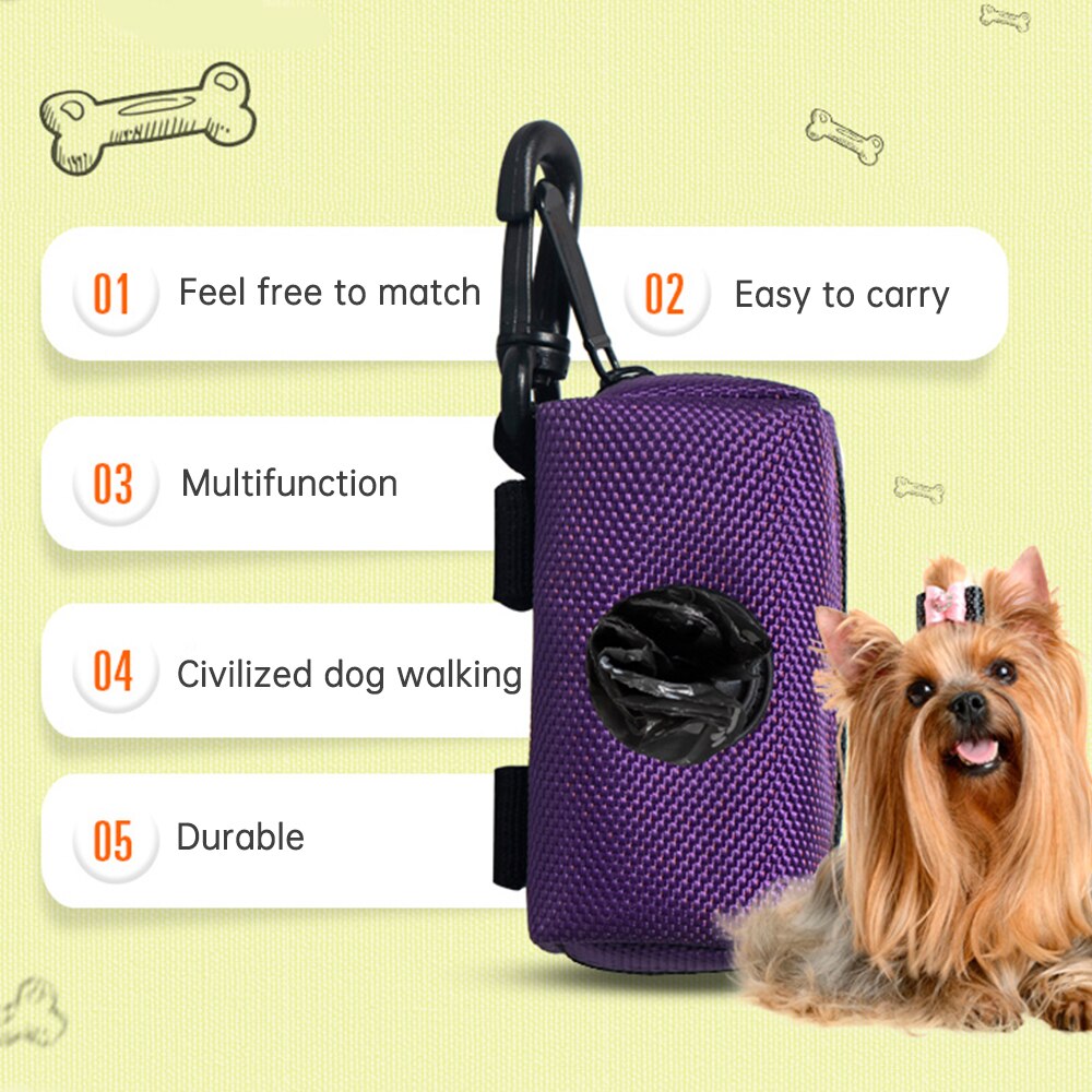 Outdoor Draagbare Pick Up Kak Tas Houder Hond Kak Afval Zak Huisdier Puppy Kat Dispenser Vuilniszakken Organizer Pouch