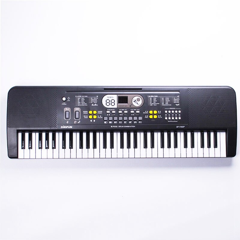 Bigfun Kids 61 Keys Electronic Piano Keyboard Music Piano with Microphone/Double Speaker Educational Instrument: Default Title