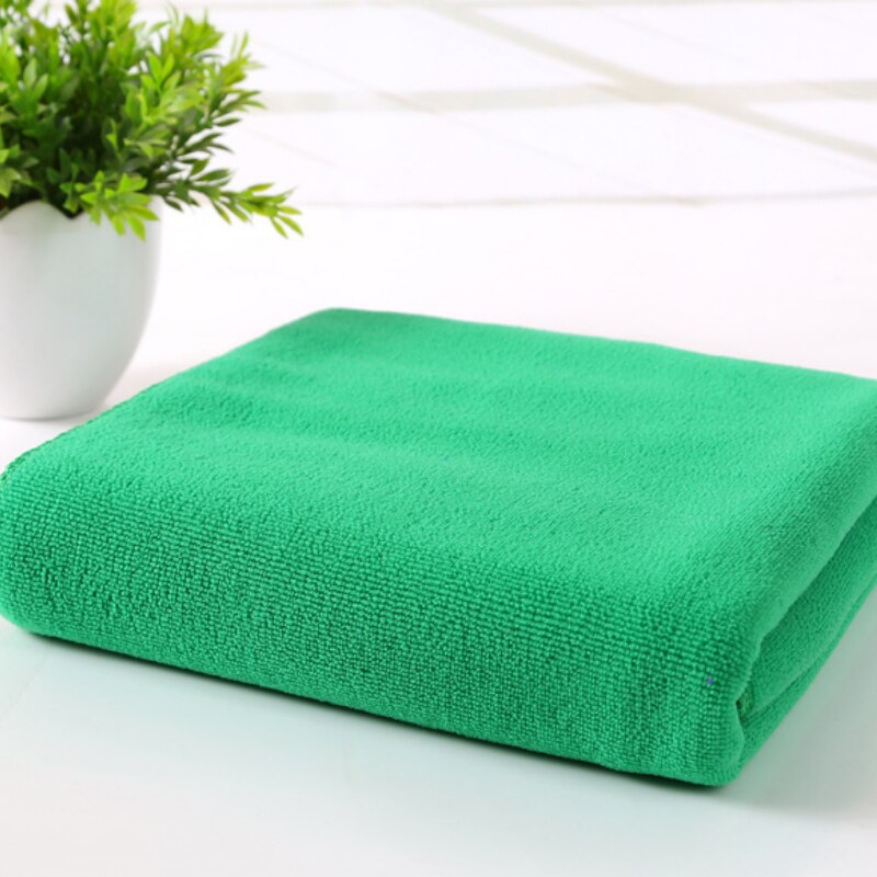 70X140 Cm Fiber De Bambou Microvezel Sechage Rapide Douche Badhanddoek Douce Super Absorbeermiddel Thuis Textiel Grote Dikke handdoek: Green