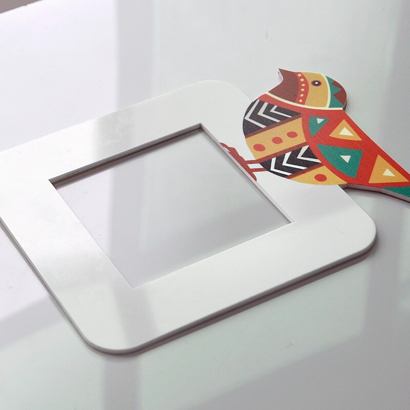 Bon augure oiseau interrupteur décoration pâte moderne Simple cadre couverture prise Protection couverture peut être carte peut coller Stickers muraux