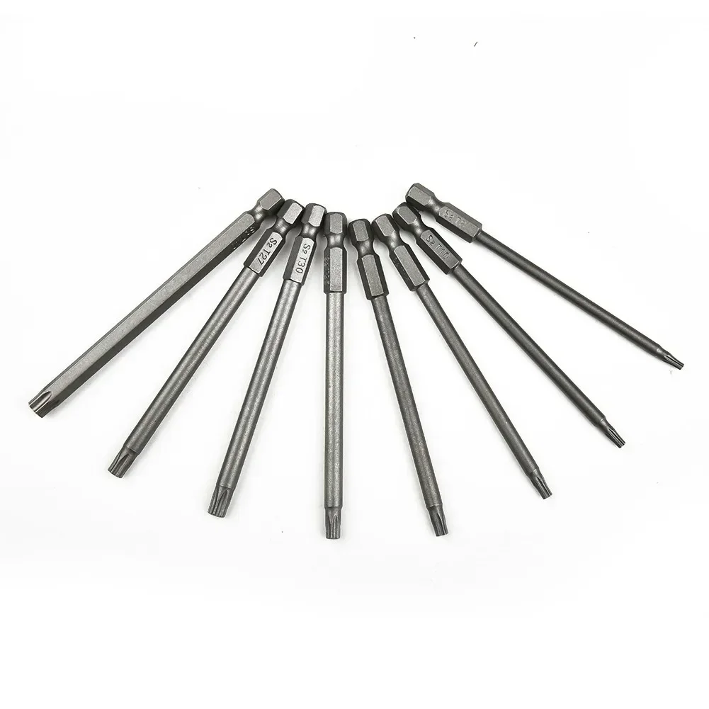 1pc 100mm torx-skruvmejselbits 1/4 -tums sexkantsskruvmejsel magnetisk skruvmejselbits handverktyg  t8 t15 t20 t25 t27 t30 t40