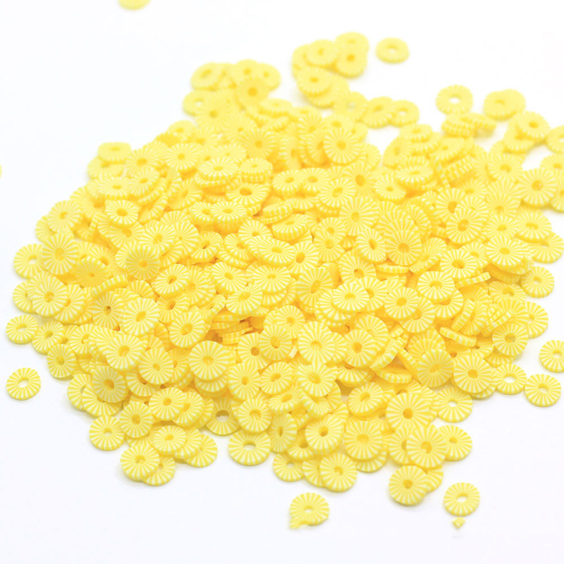 100G Fruit Ananas Plakjes Polymeer Klei Sprinkles Voor Ambachten Maken Diy Vulmateriaal Nail Art Decor Accessoires: 5mm
