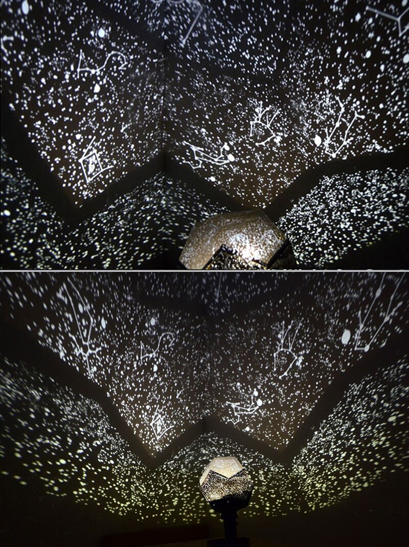 Fifth Generation LED Science Starry Ocean Waves Celestial Projection Lamp White Yellow Blue Color Sky Star Projector Night Light