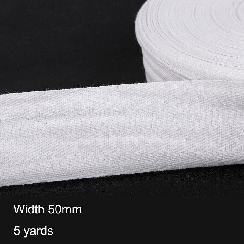 5 yards/lot hvit stropp bomullsbånd 10-50mm fiskeb... – Vicedeal