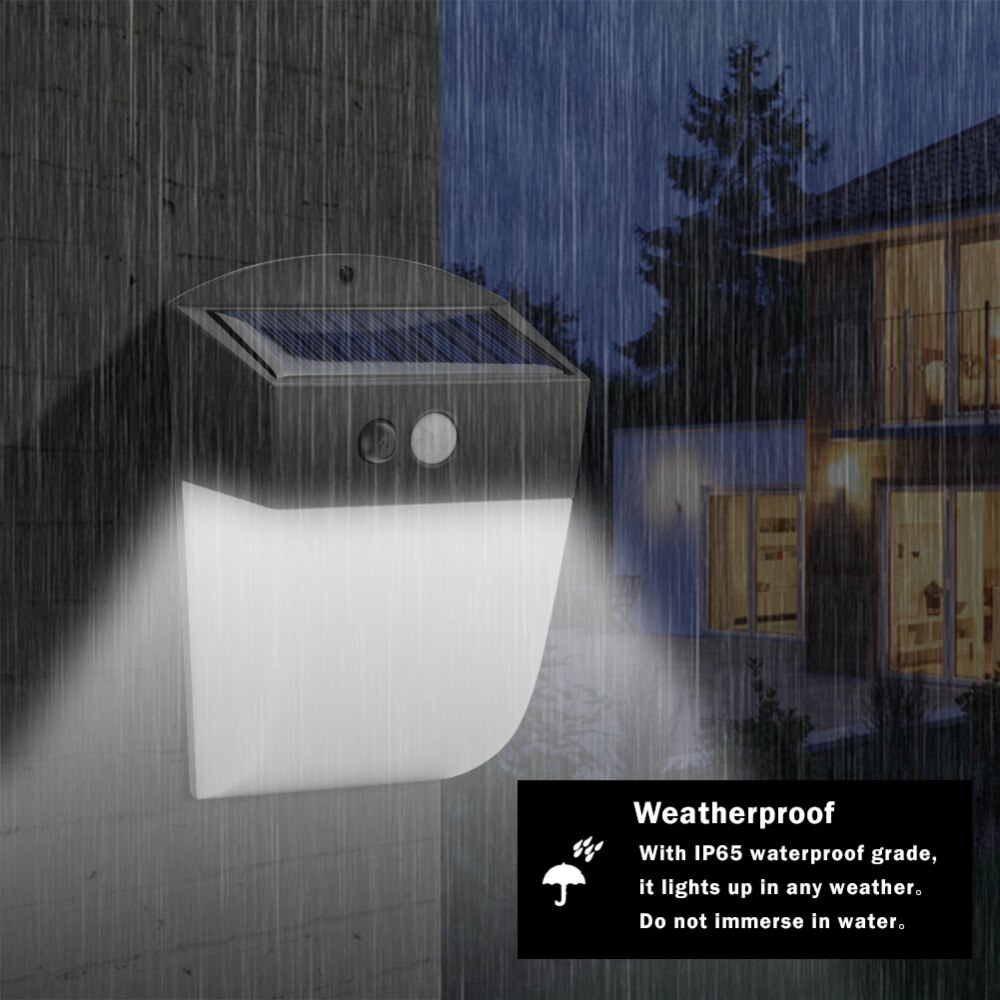 24 leds trådløst solcellelys solenergi pir bevægelsessensor udendørs vandtæt til gadehave sikkerhedsvæglampe med 4 tilstande