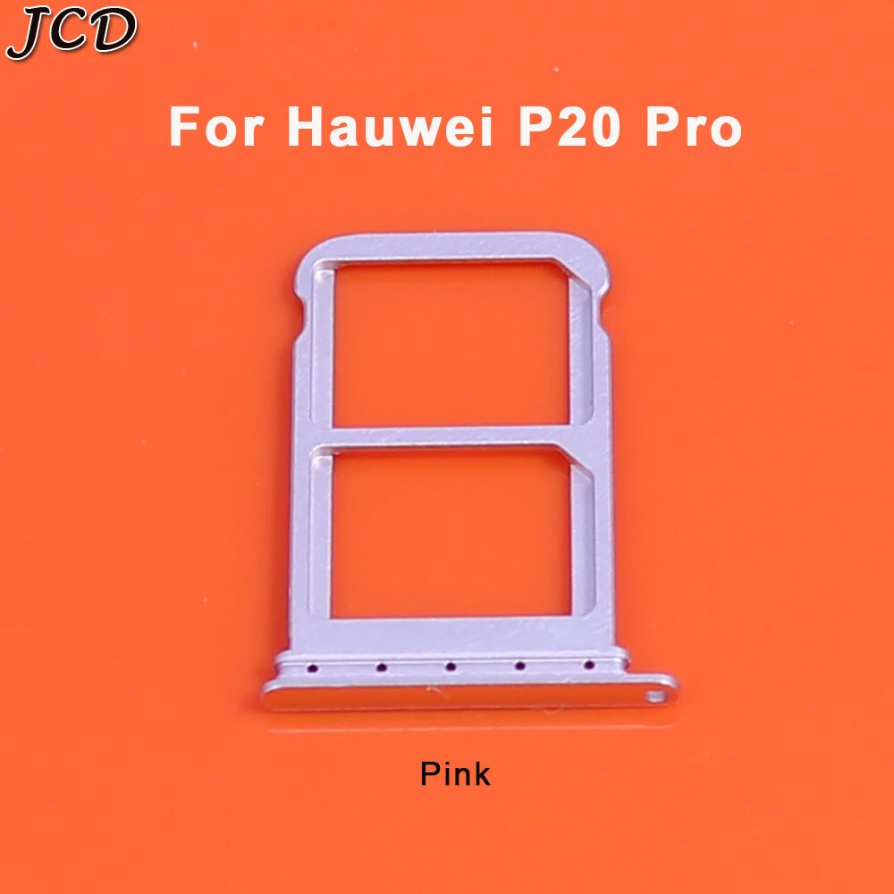 JCD Für Huawei P20 Profi/P20 SIM Karte Tablett Halfter Slot Adapter Sockel Dual SIM Ersatz Teile: P20 Profi Rosa