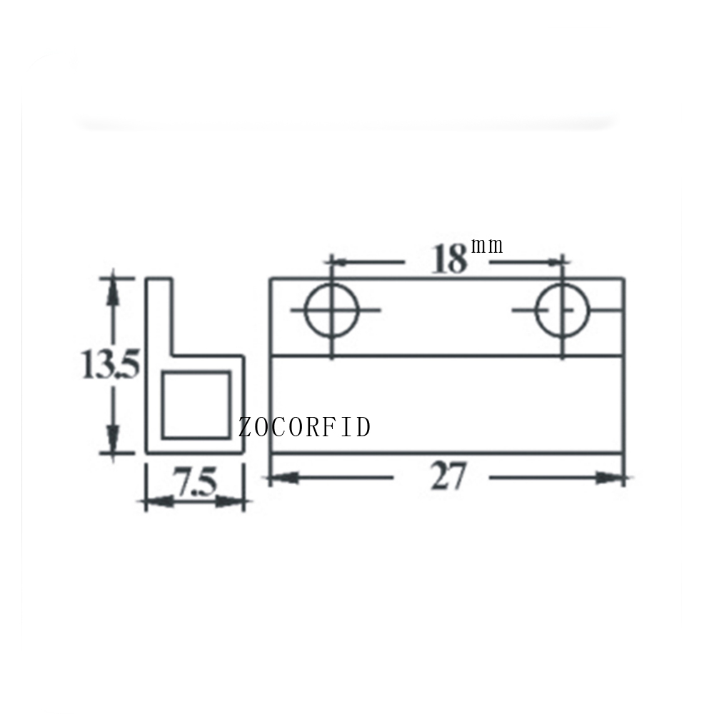 O envio gratuito de MC-38 com fio porta janela sensor detector interruptor magnético normalmente fechado para o sistema alarme segurança