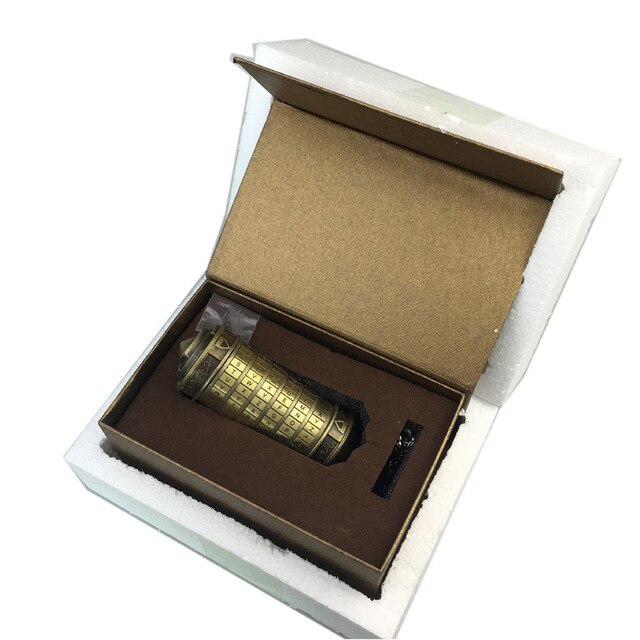 Da vinci pædagogisk legetøj metal kryptex låse ideer da vinci kode lås til at gifte sig med kæreste undslippe kammer rekvisitter få 2 gratis ringe: Bronze med kasse