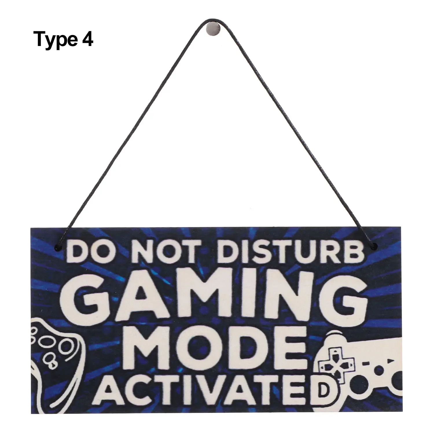 Træskilt til spillelokale, forstyr ikke, træplakette, ornamenter, hængende vedhæng, jeg er gamer, dørvægdekoration, tilbehør til spillelokale
