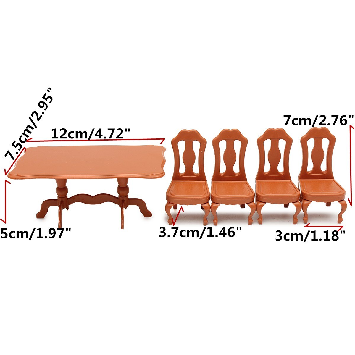 Diy Miniatura Meubels Eettafels Stoelen Sets Voor Mini Poppenhuis Miniaturen Meubels Speelgoed Voor Kinderen Volwassen