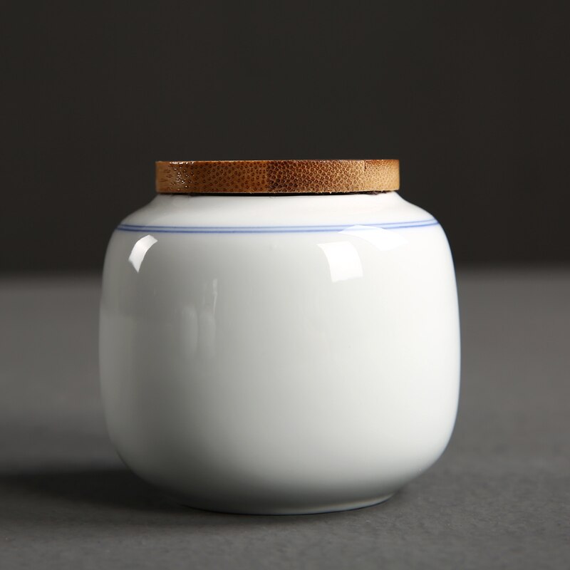 Ceramiczny słoik pudełko na herbatę zamknięte puszki przenośna podróż herbata akcesoria kuchnia bar akcesoria schowek ceramiczny słoik: F