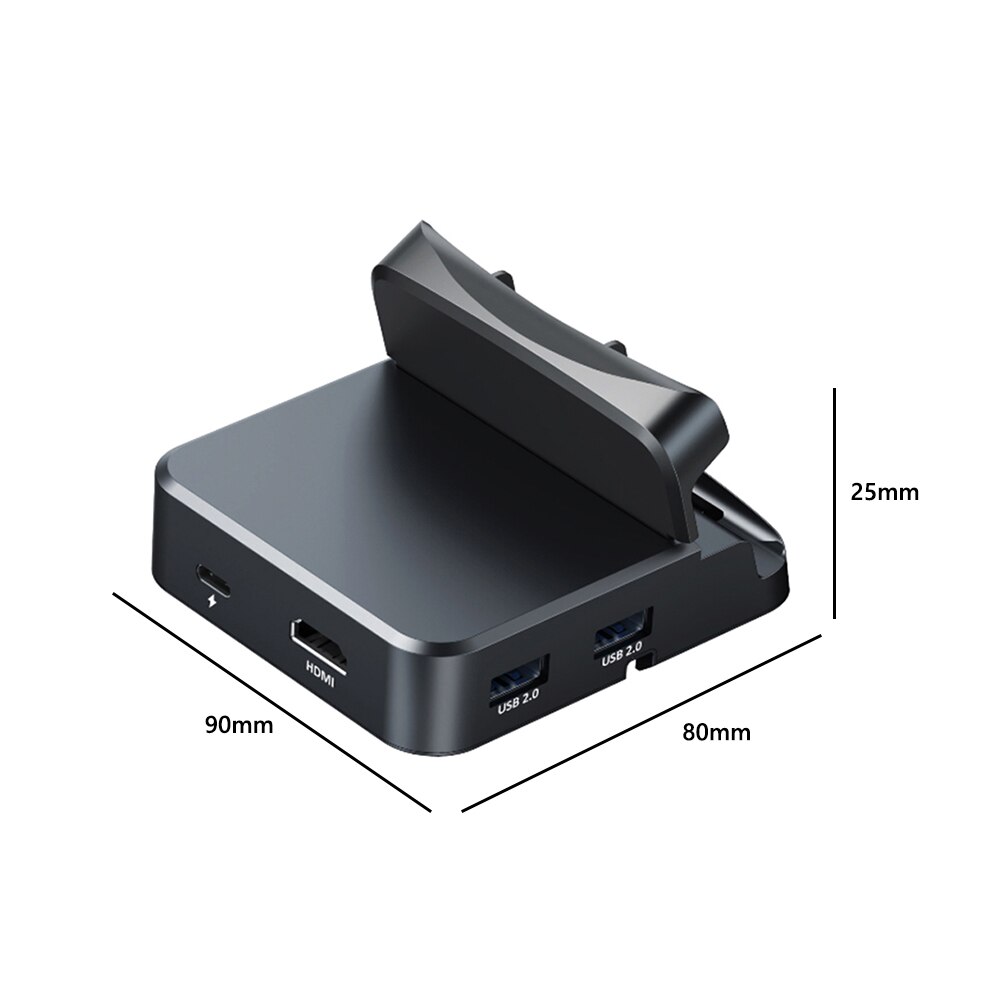 Portable Game Console Docking Station for NS with HDMI-Compatible Adapter Rack 4K TV Converter Power Charging Stand Replacement