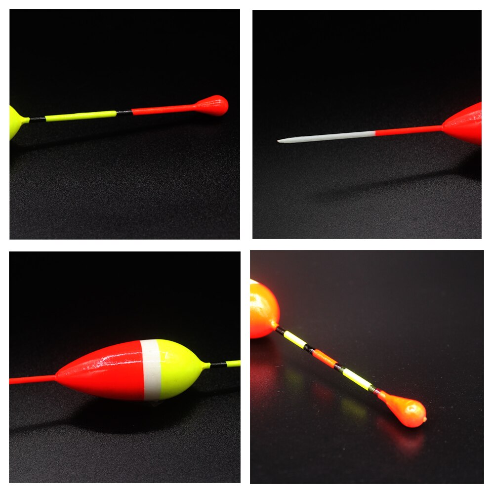 5pcs/lot Fishing Floats Set Buoy Bobber Fishing Light Stick Floats Fluctuate Mix Size Color Float Buoy for Fishing Accessories