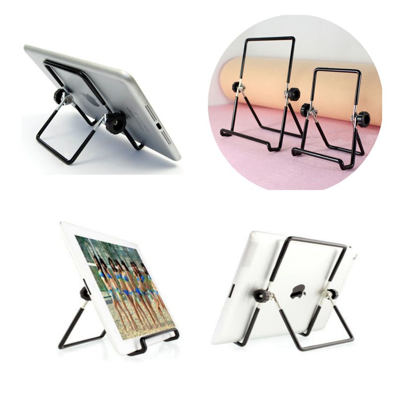 Verstelbare Standaard Houder voor IPad 2 3 4 Air Mini Tablet Standhouder Desktop Metalen Staal Multi-hoek Non -slip Draagbare Opvouwbare