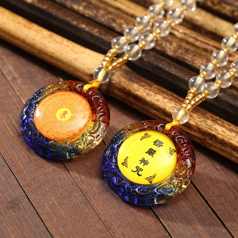 Tibetan Pendant Buddhism Amulet Necklace Shurangama Mantra Talisman Lucky Wealth Necklace Jewelry Accessories: 1PCS    9