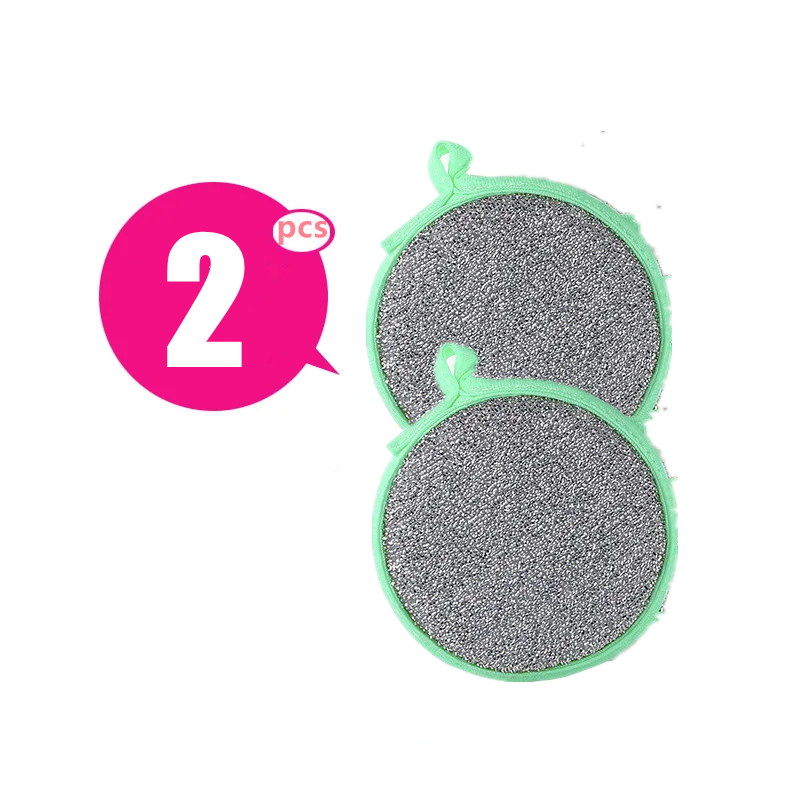 10-1PC Double Side Dishwashing Sponge Household Cleaning Tools Dish Brush Cleaning Supplies Pot and Dish Cleaning Sponges: Ivory