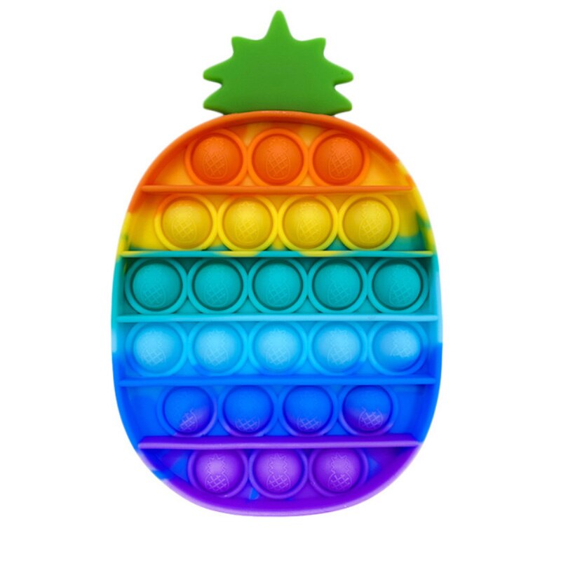 Regenbogen Pop Push Blase Zappeln Spielzeug Antistress Squeeze Sensorischen Spielzeug Relief Squishy Anti Stress Spielzeug Für Erwachsene Kinder: PL-329