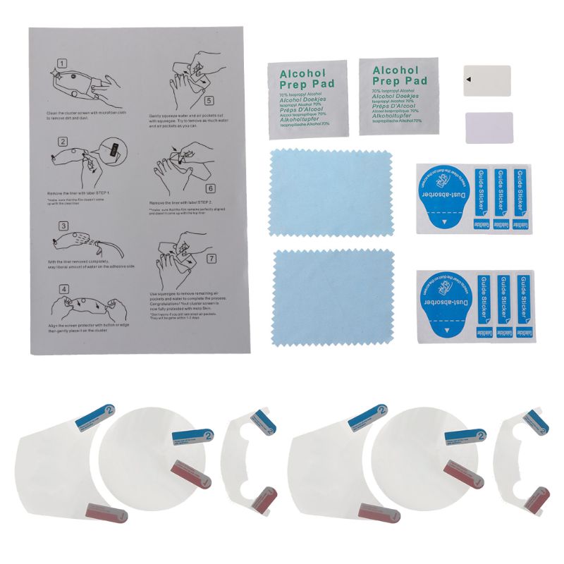 Clúster de película protectora de pantalla para Kawasaki, NINJA 650, Ninja 1000, 250, 400, Z1000SX, X-300, Versys, 2 juegos