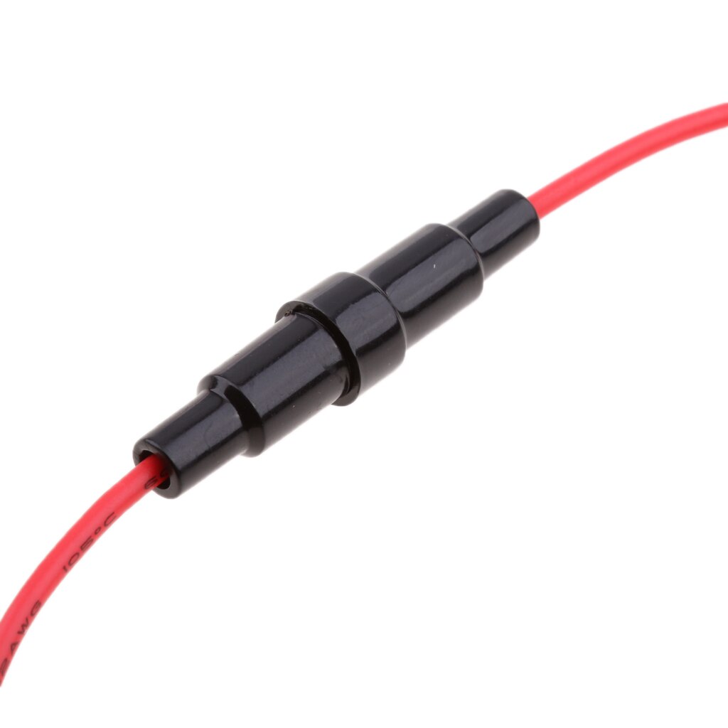 10 Uds. 220v ATC portafusibles en línea/ATO Car ATV adaptador de fusible de vidrio resistente al agua de soplado rápido con cable de 22 AWG XF30