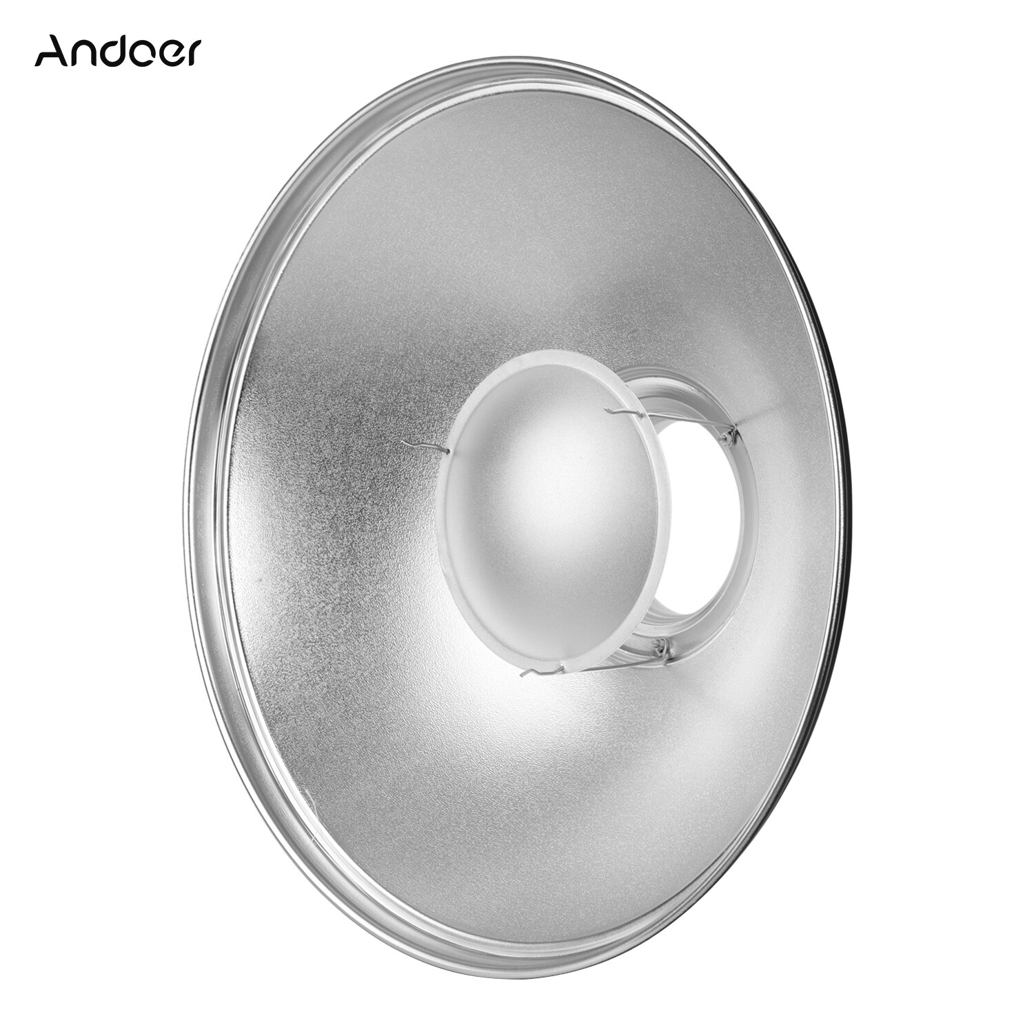 Andoer – réflecteur de beauté Standard de 41cm, monture Bowens avec diffuseur blanc pour Portrait de Studio, Flash stroboscopique
