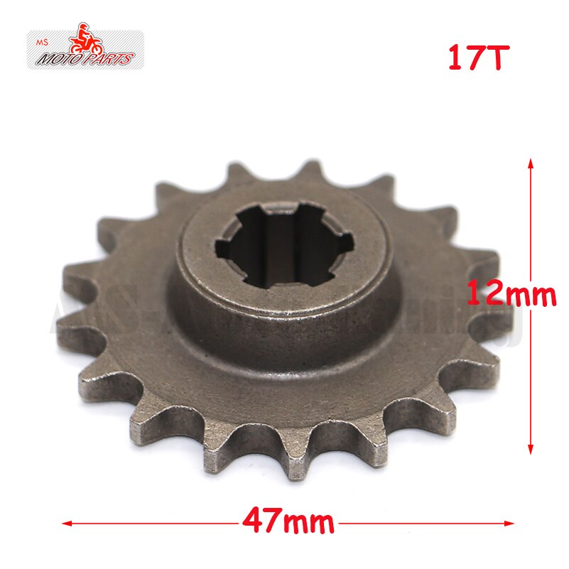 T8F 8Mm 11T/14T/17T/20T Tooth Voorkant Pinion Tandwiel Ketting Cog voor 47cc 49cc Mini Moto Dirt Bike