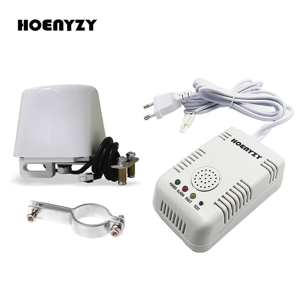 1/2" 3/4" Smart Household Gas Pipeline Manipulator Valve with Gas Leak Alarm for Automatic Shutoff Valve Security Alarm System