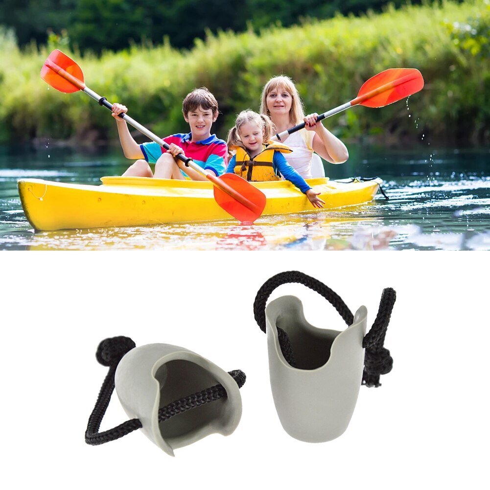 2Pcs Universal Kayak Scupper Plug Rubber U-shaped Kayak Canoe Drain Holes Stopper Bung with Lanyard