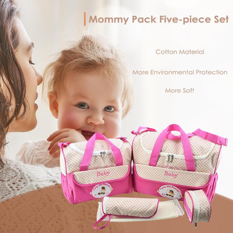 Diaper Bags Mummy Maternity Nappy Bags Large Capacity Multifunction Travel Nappy Bag Organizer Zipper Dispenser Bottle