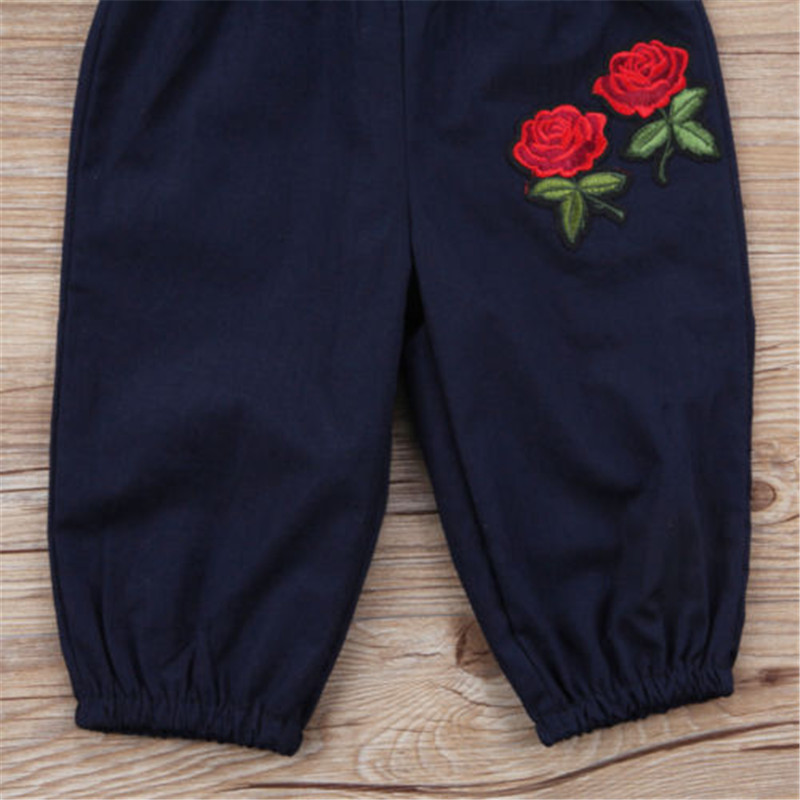 1-6 jaar Meisjes Kleding Blauw Sling Meisjes Overalls Bloemenprint Kinderen Rompertjes Zomer Een Stuk Baby Jumpsuits Kinderen kleding